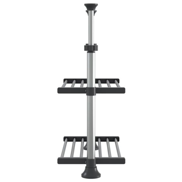Кухненски рафт 50x25x(50-70) см алуминий