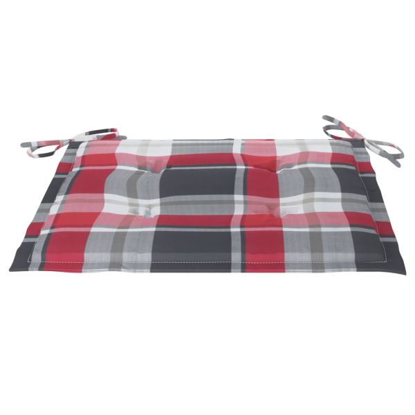 Сгъваеми градински столове, 6 бр, с възглавници, акация масив