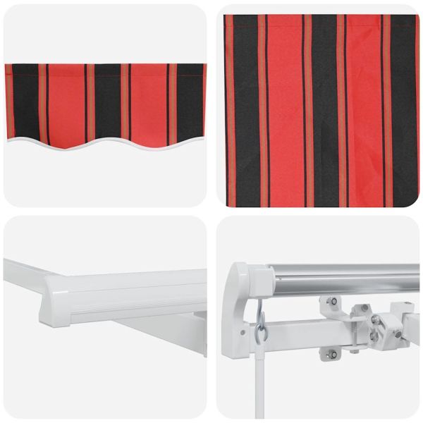 Сгъваем навес Оранжево 250 x 200 cm текстил