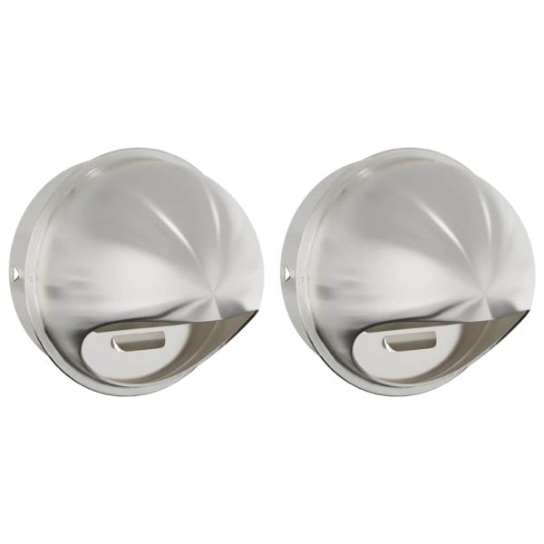 Предпазители за въздушна вентилация 2 pcs Сребрист 200 mm