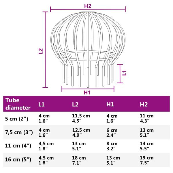 Защита за листа на улука 8 pcs Сребрист 110 мм