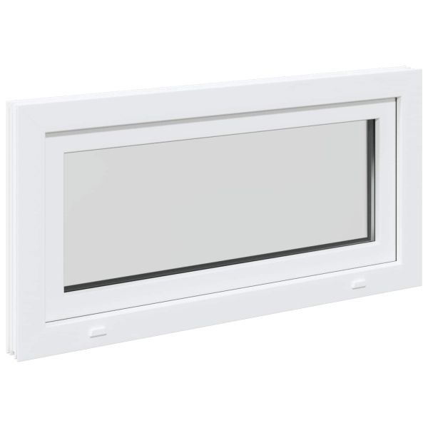 Прозорец за мазе RISOR Бял 100 x 50 cm PVC и стъкло