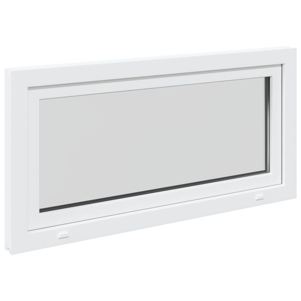 Прозорец за мазе RISOR 120 x 60 cm PVC и стъкло Бяло