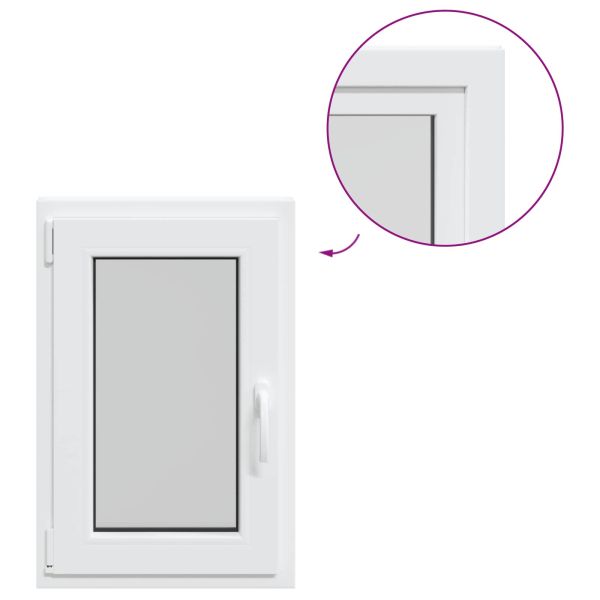 Прозорец за мазе RISOR 50 x 75 cm PVC и стъкло Бяло