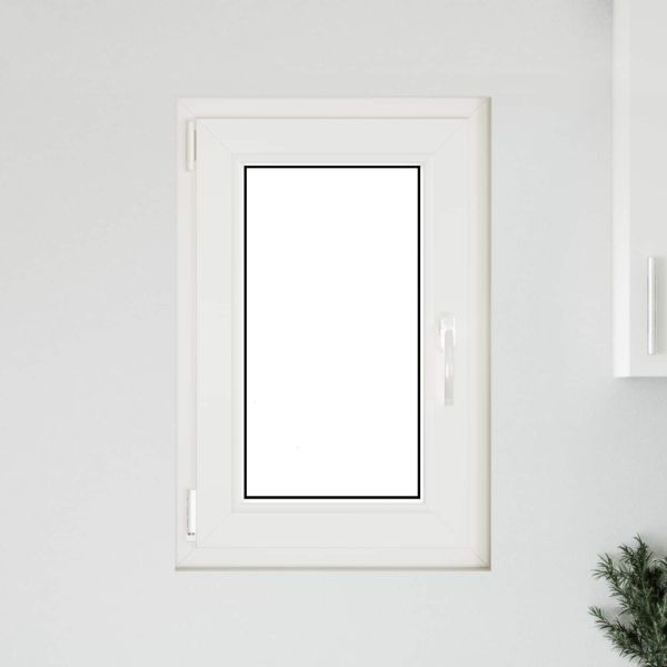 Прозорец за мазе RISOR 50 x 75 cm PVC и стъкло Антрацит