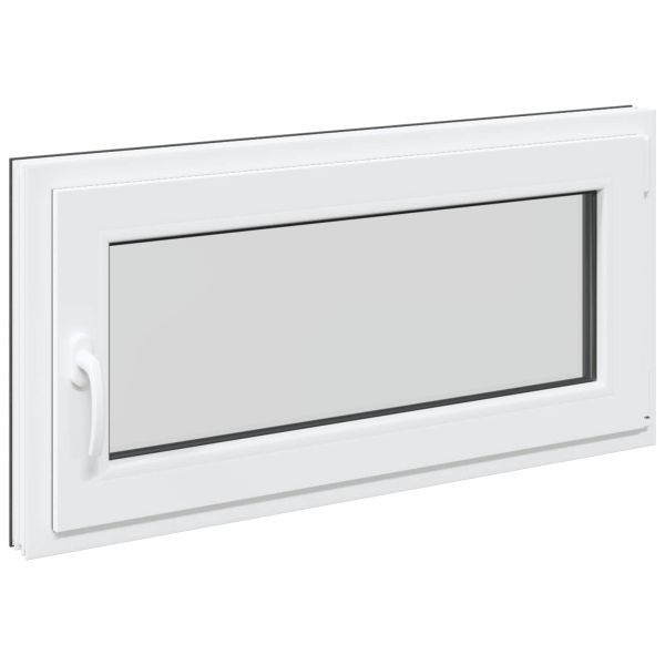 Прозорец за мазе RISOR 100 x 50 cm PVC и стъкло Антрацит