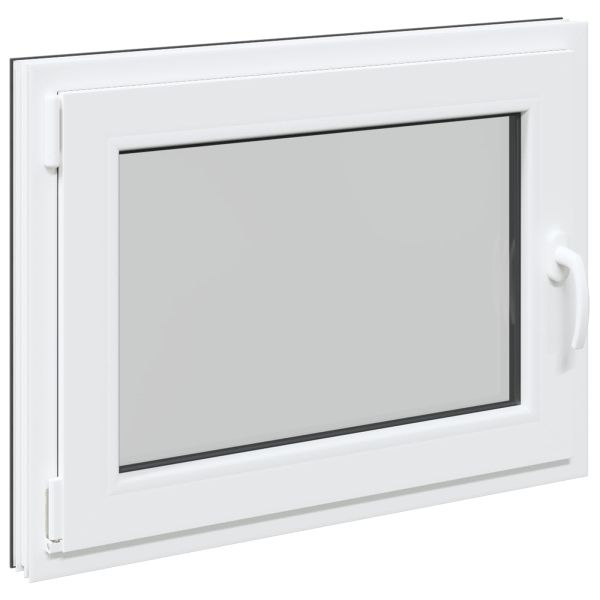 Прозорец за мазе RISOR 80 x 70 cm PVC и стъкло Антрацит