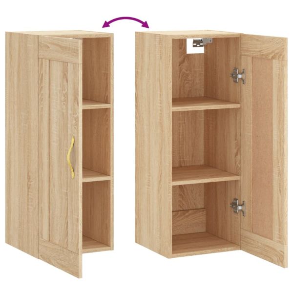 Стенен шкаф, дъб сонома, 34,5x34x90 см, инженерно дърво