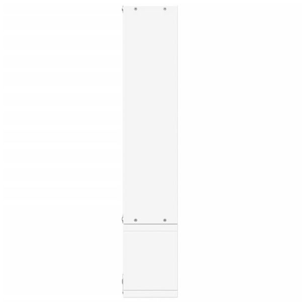 Стенен рафт, бял, 96x12x64 см, инженерно дърво