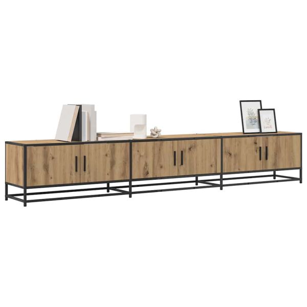 ТВ Единици 2 pcs Дъб 240 x 35 x 41 см Инженерно дърво