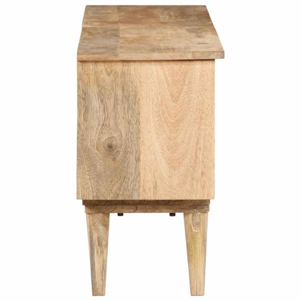 ТВ шкаф, 140x30x50 см, мангово дърво масив