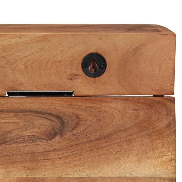 Закачалка за палта Кафяво Масивна акациева дървесина