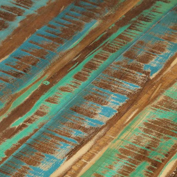 Маса за кафе, регенерирано дърво масив, 65x32 cм