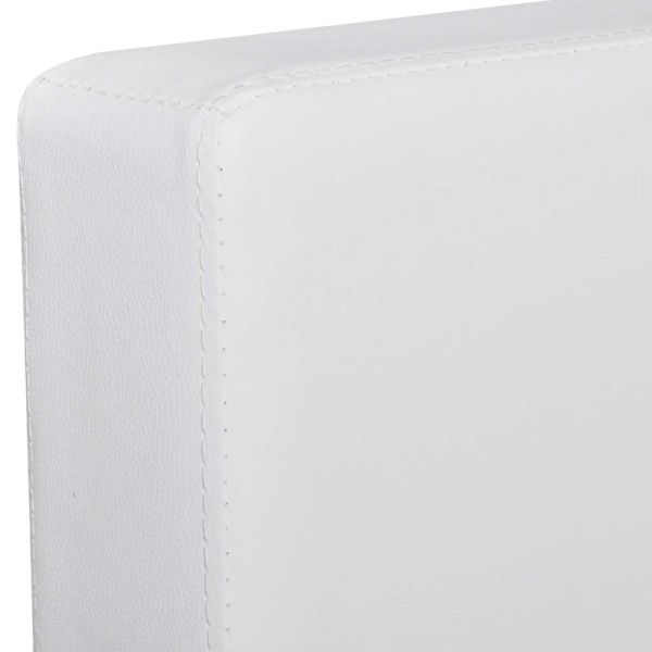 Секционен диван 3-местен изкуствена кожа бял