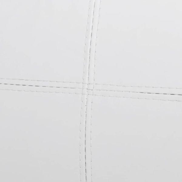 Секционен диван 3-местен изкуствена кожа бял