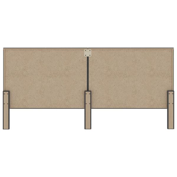 Табла за спалня тъмносива текстил 200x200 см