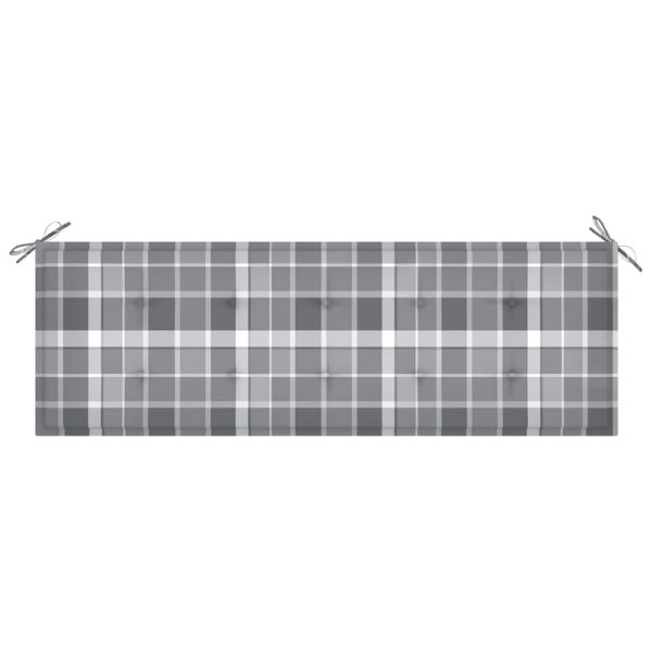 3-местна градинска пейка с възглавница, 150 cм, евкалипт масив