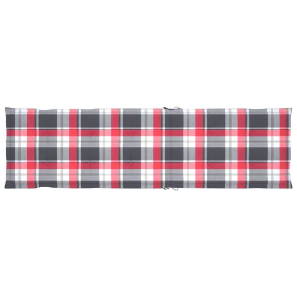 Градински шезлонг с подложка за крака и шалте акация масив