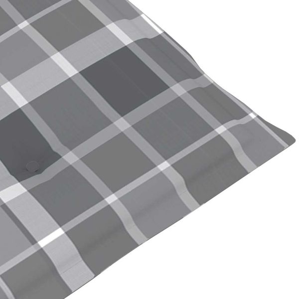 Градински шезлонг с подложка за крака и шалте акация масив