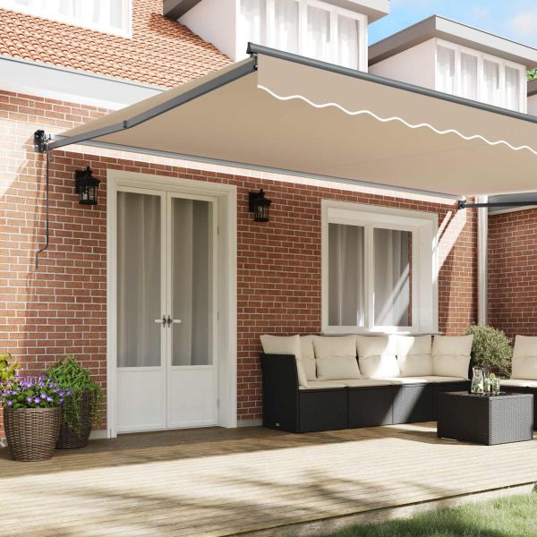 Сенник Бежово 500 x 300 x 165 см Полиестер и метал