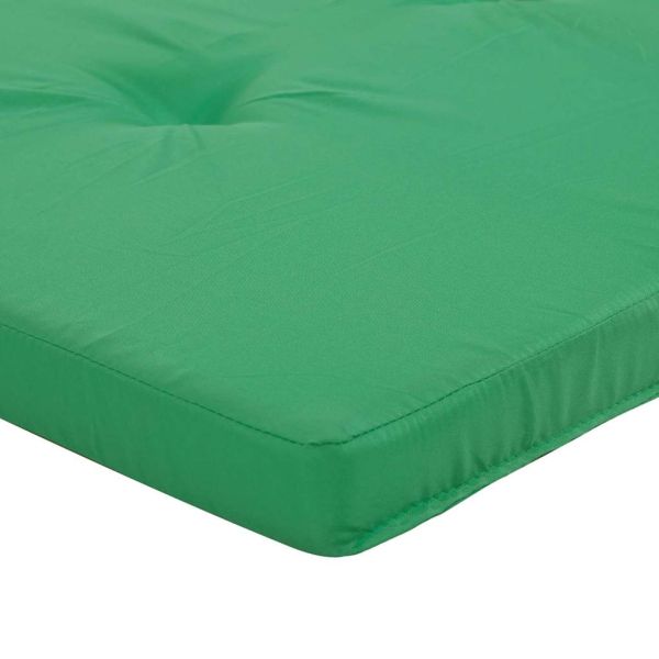 Възглавници за столове Едноцветен 2 pcs Зелен 58 x 77 x 4,5 см