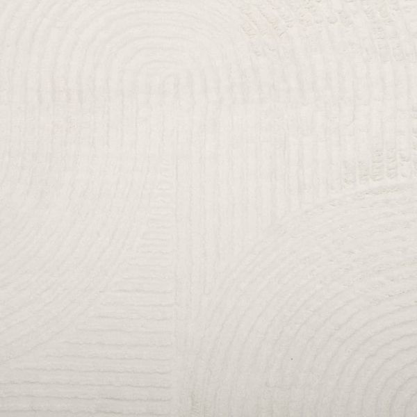 Килим IZA с къс косъм, скандинавски вид, кремав, 140x200 см