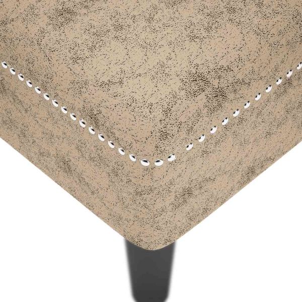 Кушетка с възглавница и десен подлакътник сив изкуствена кожа