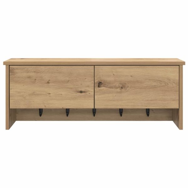 Стенен закачалка за палта Дъб 80 x 20 x 30 cm Инженерно дърво