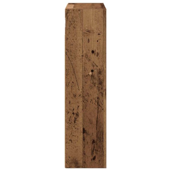 Банен стенен шкаф с рафт Старо дърво 40 x 16 x 62,5 см