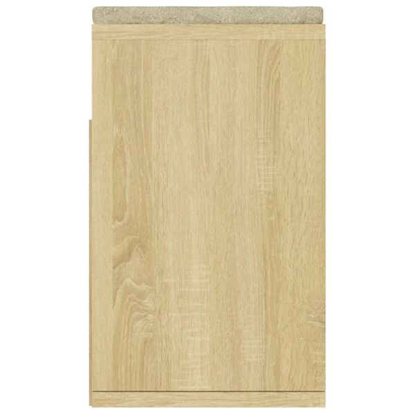 Пейка за обувки, дъб сонома, 104x30x49 см, инженерно дърво