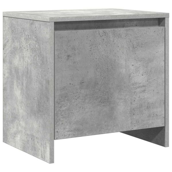 Нощни шкафчета 2 бр бетонно сиви 45x34x44,5 см инженерно дърво