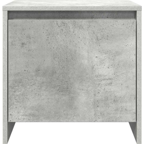 Нощни шкафчета 2 бр бетонно сиви 45x34x44,5 см инженерно дърво