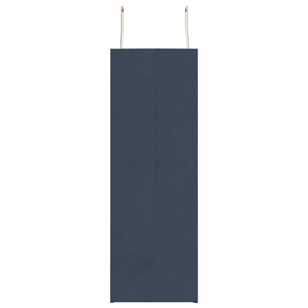 Хартиени торбички 250 бр с дръжки сини 45x17x48 см