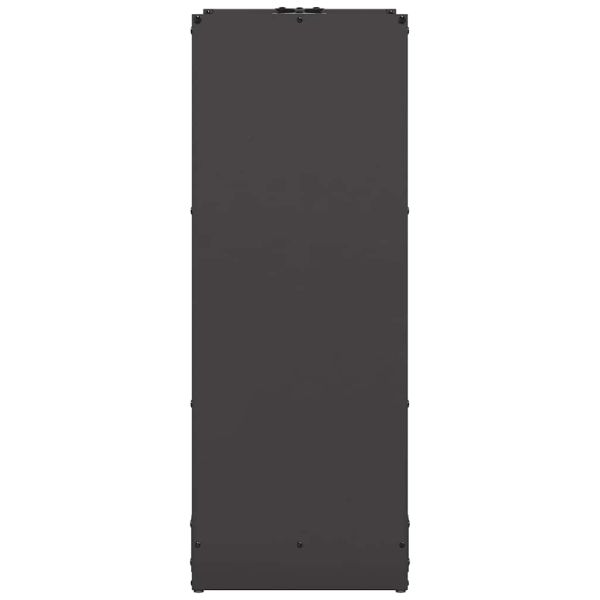 Стойка за дърва, черна, 40x30x80 см, студеновалцувана стомана