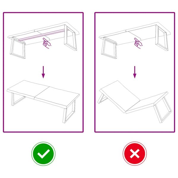 Плот за маса светлокафяв 140x50x(2-6) см обработен масивен дъб