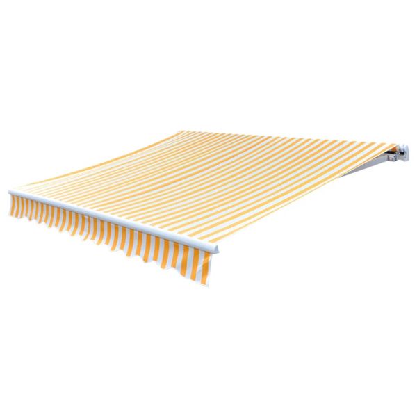 Платно за тента, оранжево и бяло, 5x3 м