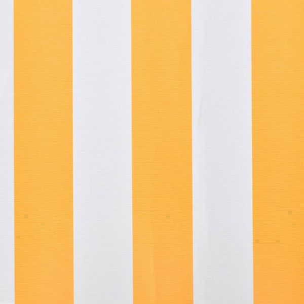 Платно за тента, оранжево и бяло, 5x3 м