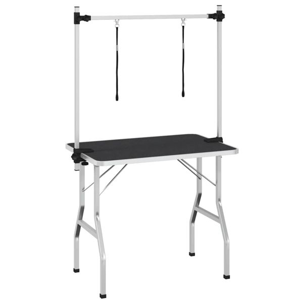 Маса за подстригване на домашни любимци, регулируема, 2 примки