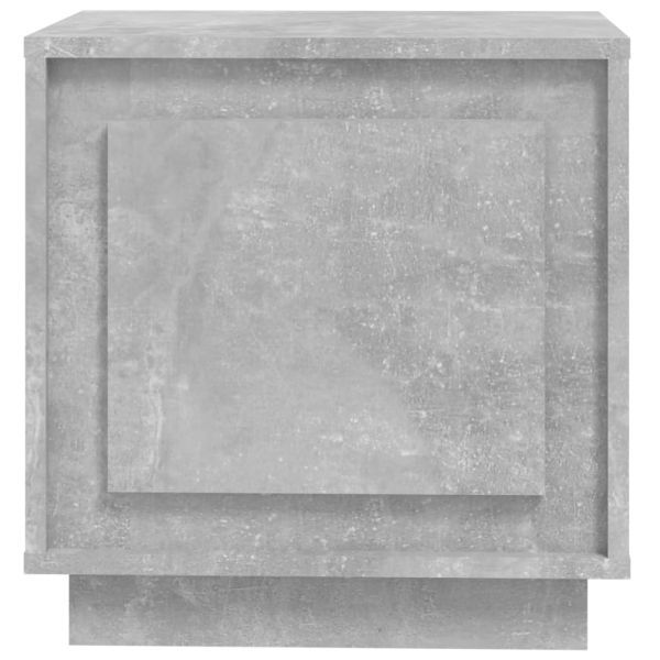 Нощни шкафчета, 2 бр, бетонно сиво, 44x35x45см, инженерно дърво