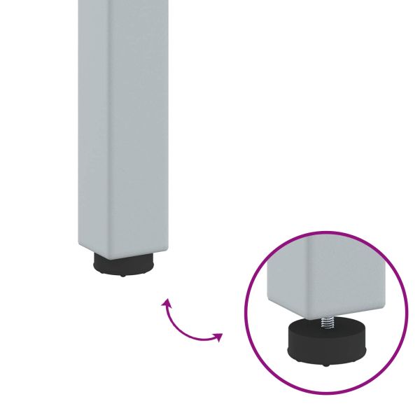 Маса за открито Естествен и сив 45 x 45 x 38 см