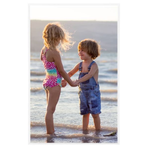 Фоторамки за колаж, 3 бр, за маса, бели, 13x18 см, МДФ