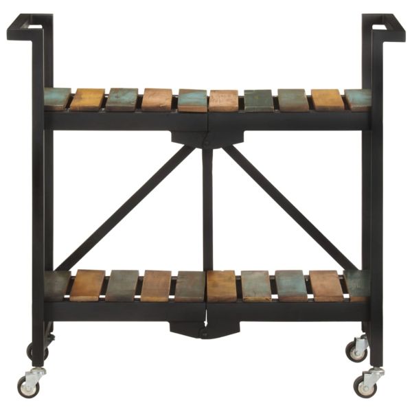 Кухненска количка, 87x36x81 см, регенерирано дърво масив