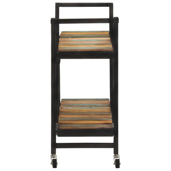 Кухненска количка, 87x36x81 см, регенерирано дърво масив