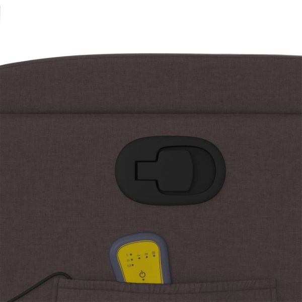 Масажен наклоняем стол, тъмнокафяв, текстил