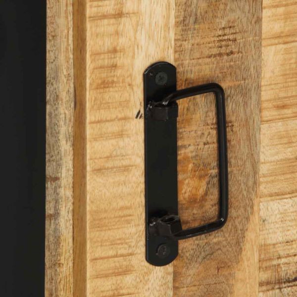 Шкаф за баня 40x30x90 cm Масивна дървесина Грубо манго