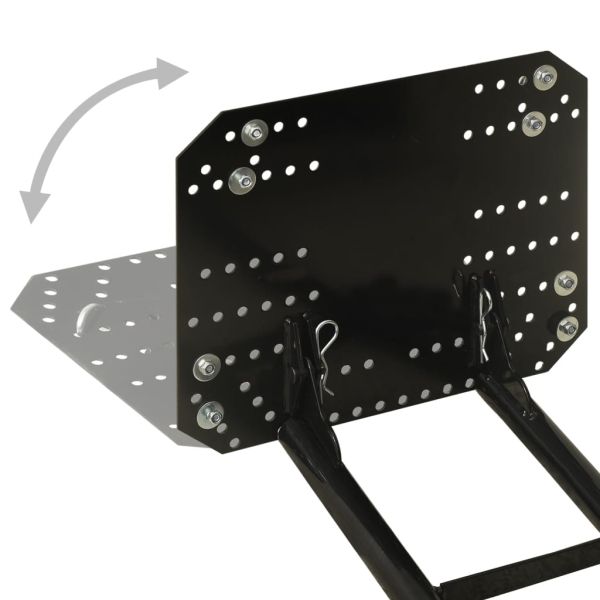 Гребло за сняг за ATV, 115x38 см, черно