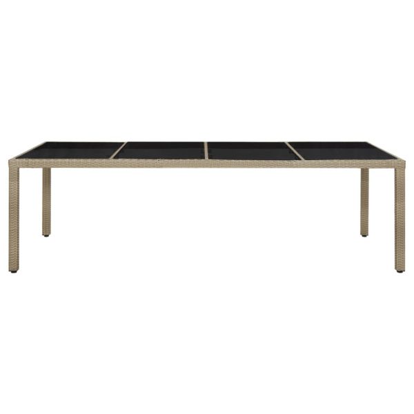 Градински комплект с възглавници, 9 части, полиратан, бежов