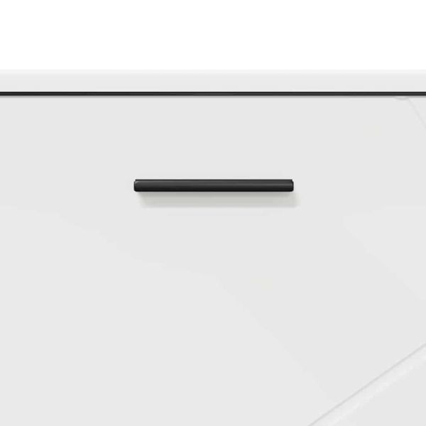 Шкаф за баня Бяло 76,5 x 35 x 64 см Инженерно дърво & Метал