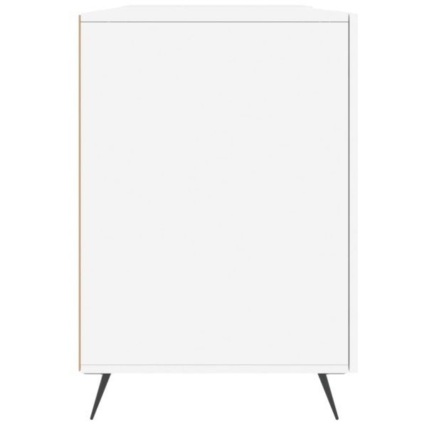 Бюро, бяло, 140x50x75 см, инженерно дърво