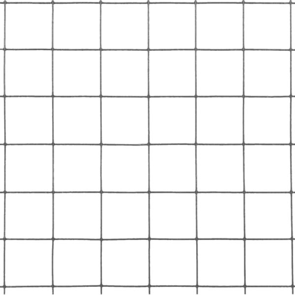 Кокошкарска мрежа, стомана с PVC покритие, 10x1 м, сива